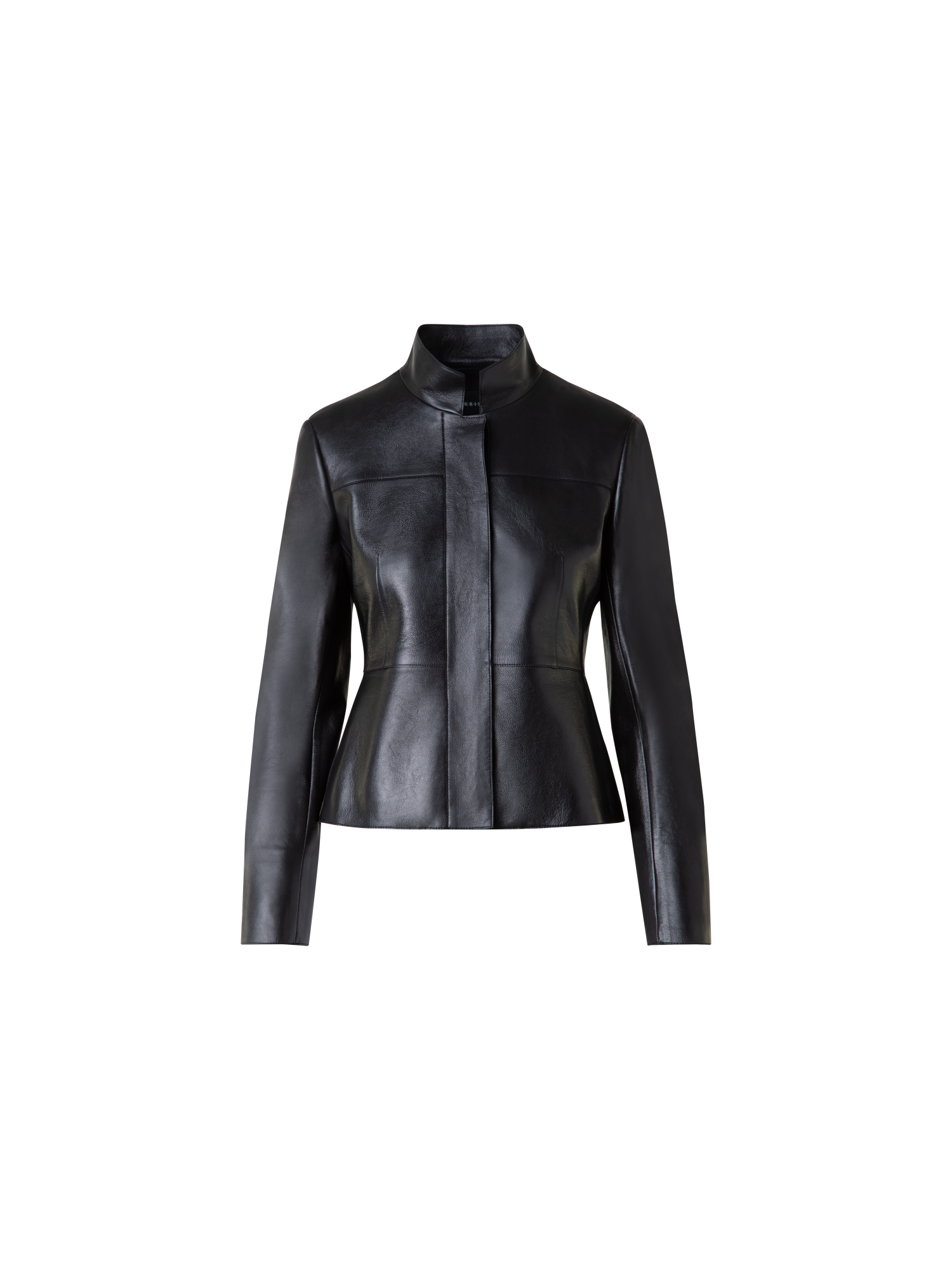Cropped Jacket in Lacquered Leather – Akris EU