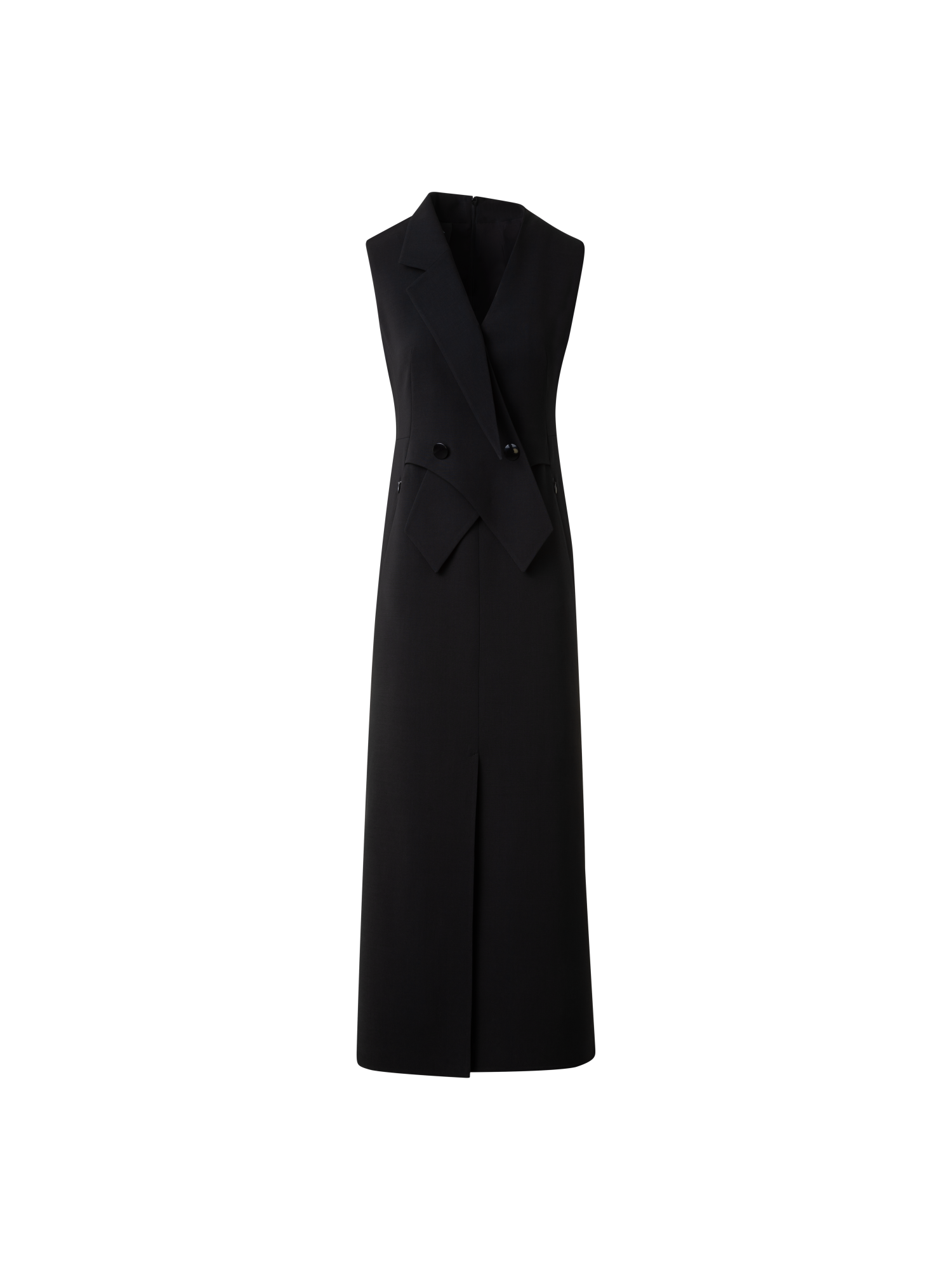 Sleeveless Coat Dress ローブブラン Sleeveless Coat Dress – L'AUBE BLANC