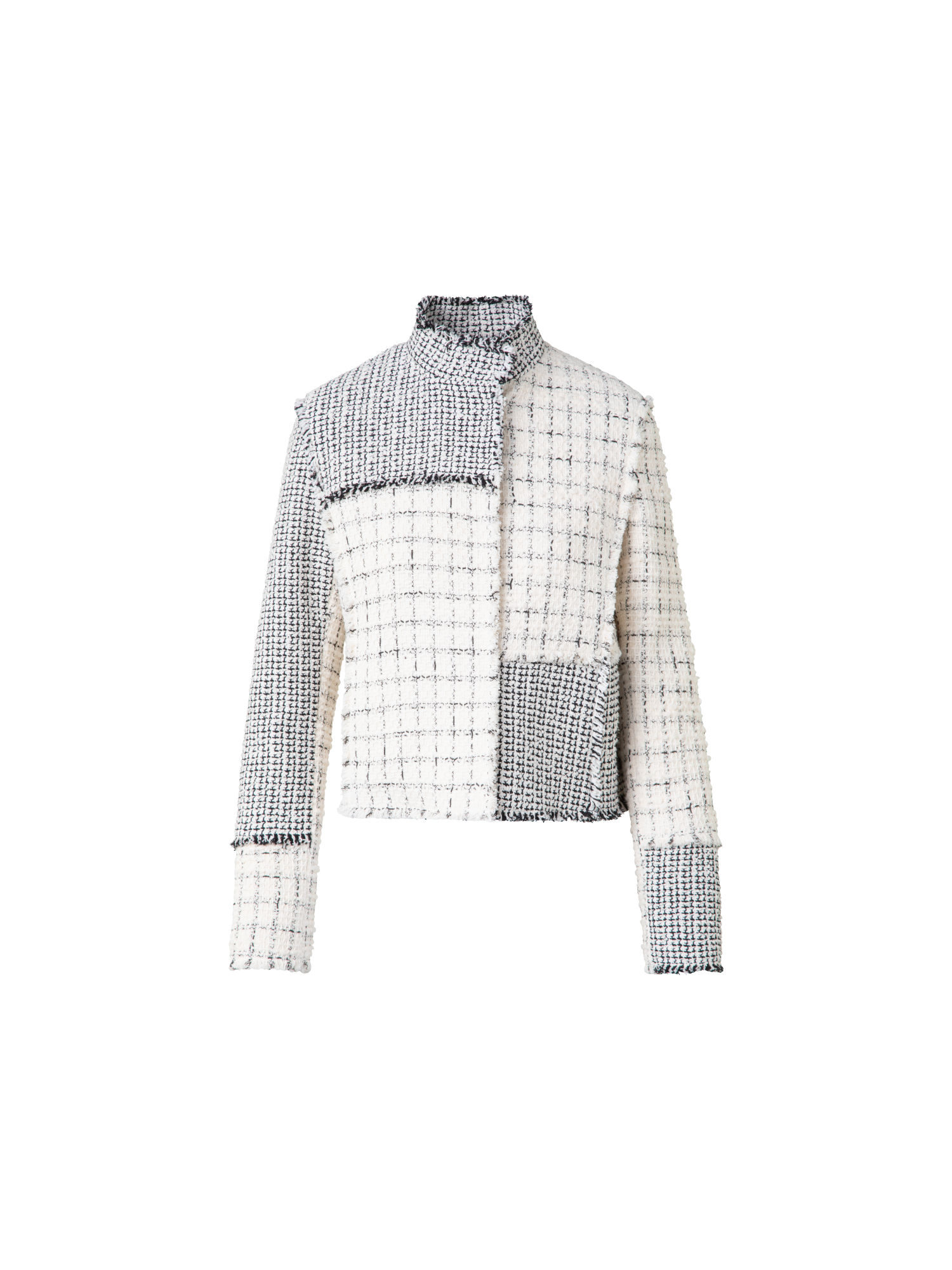 Short Jacket in Patchwork Tweed – Akris EU