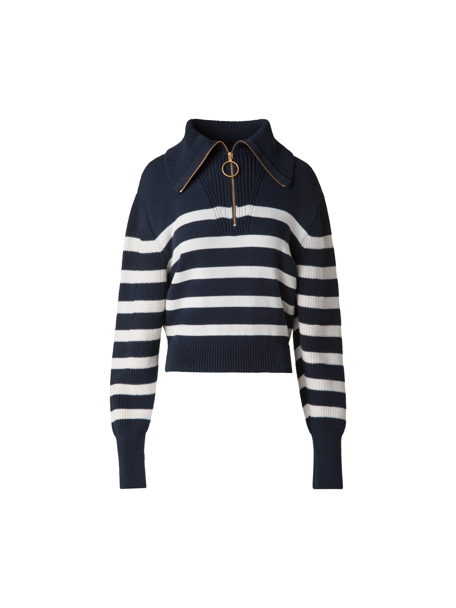 Striped Marine Style Sweater with Sailor Collar – Akris EU
