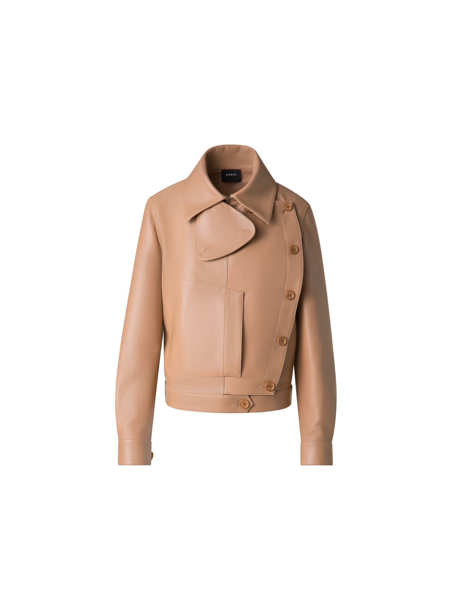 Asymmetrical Trench Leather Jacket – Akris EU Asymmetrical Trench Leather Jacket – Akris EU
