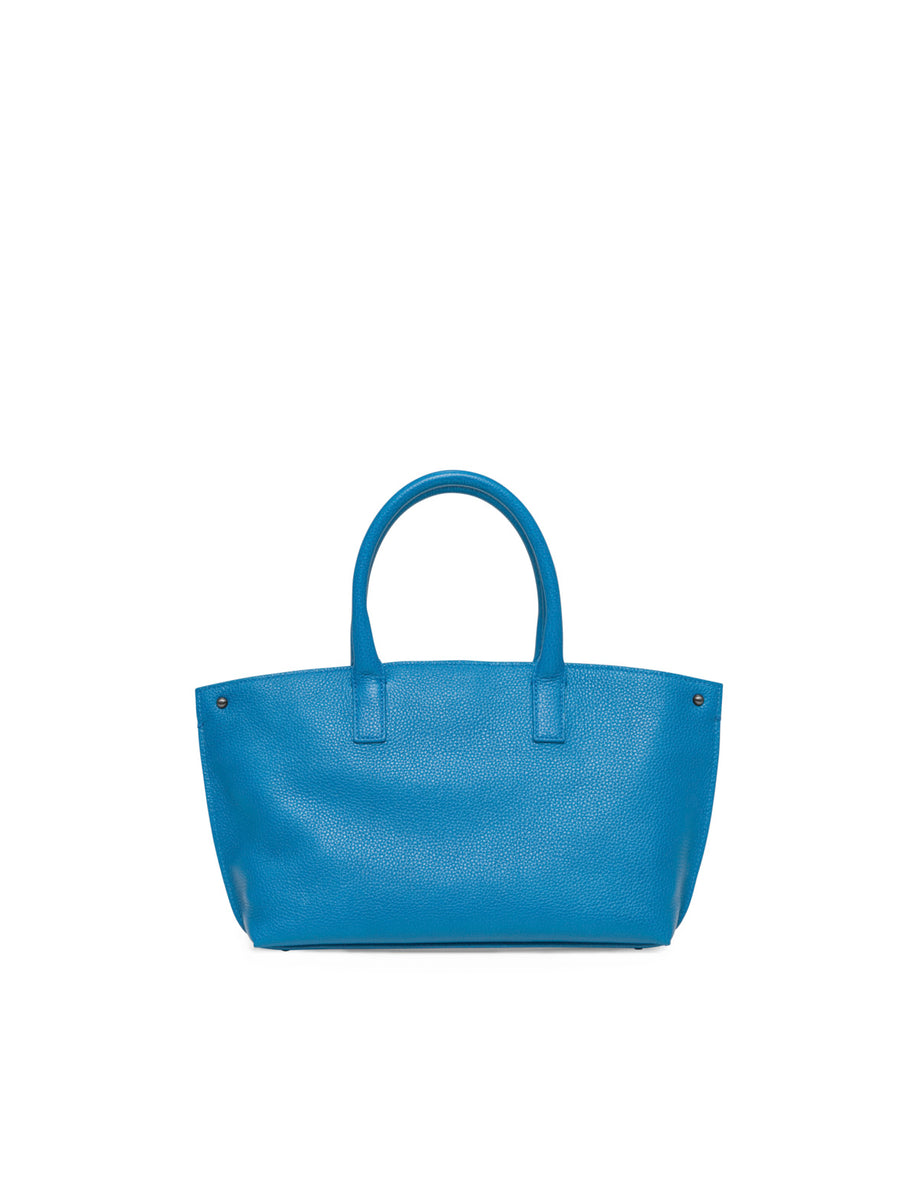 Hermes Double Sens Bag Clemence Leather In Teal