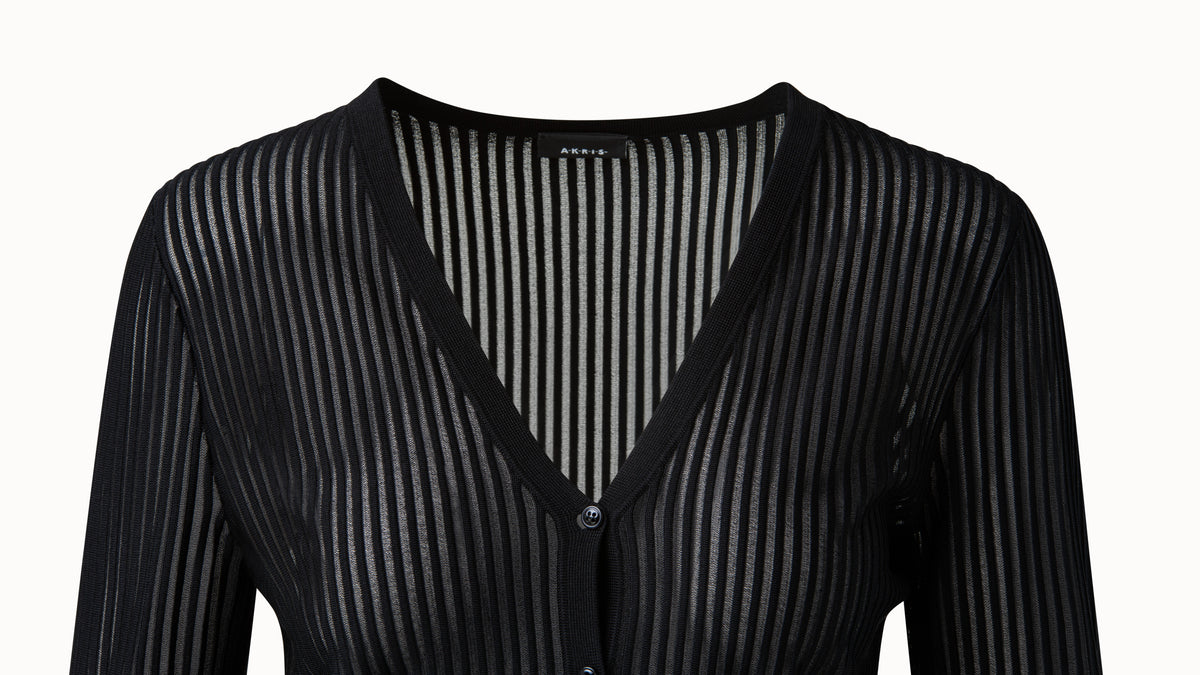 Louis Vuitton Women's Escale Striped V-Neck Button Cardigan Monogram Silk  Blend - ShopStyle