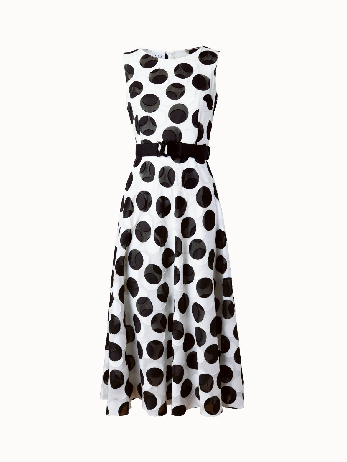 Belted polka best sale dot dress