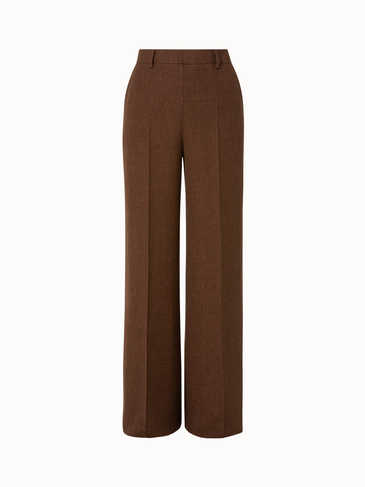 Straight Leg Pants in Wool Double-Face