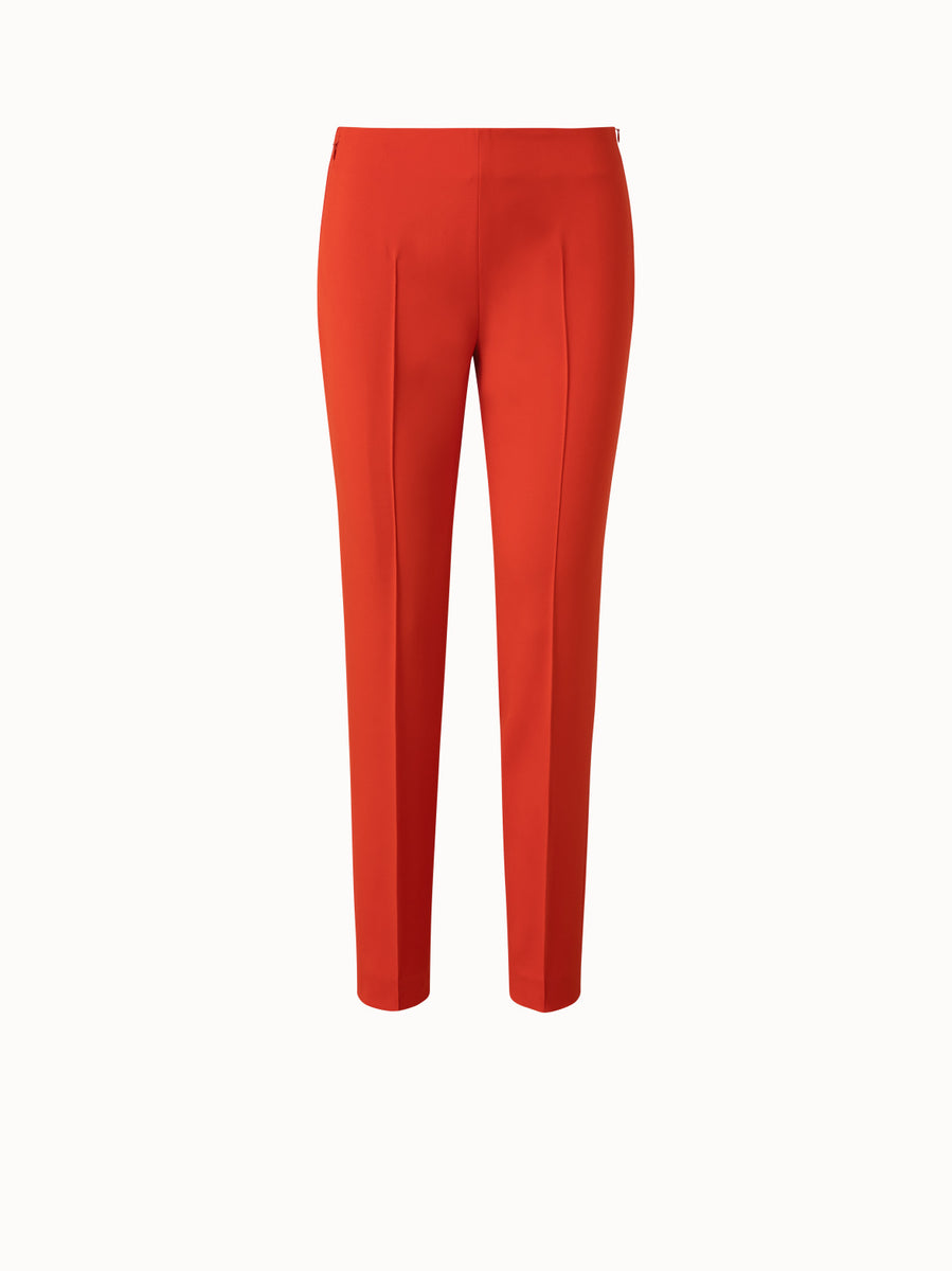 Silk Stretch Crêpe Slim Leg Pants