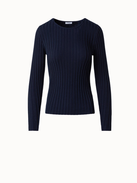 Akris punto striped sweater best sale