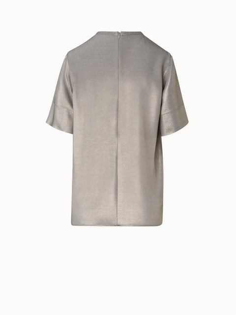 Oversize T-Shirt Blouse in Silk Lurex