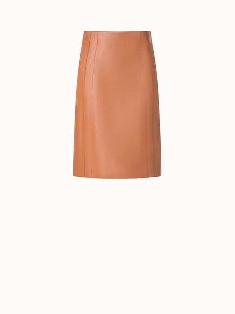 Short Leather Pencil Skirt