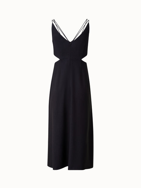 Midi Dress with Side Cut Outs