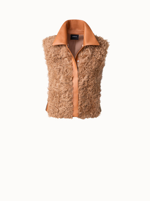 Leather and Fur Vest