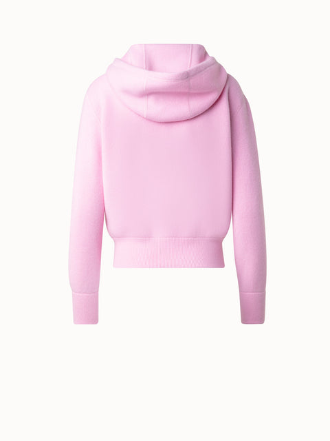 Cropped Cashmere Hoodie Sweater