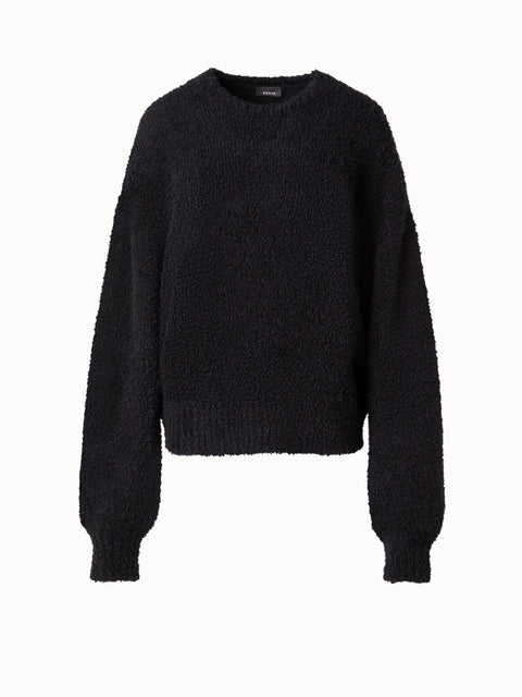 Oversize Bouclé Cashmere Alpaca Sweater