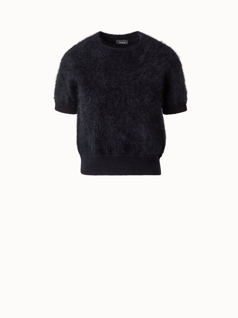 Ultra-Soft Cashmere Short Sleeve Top