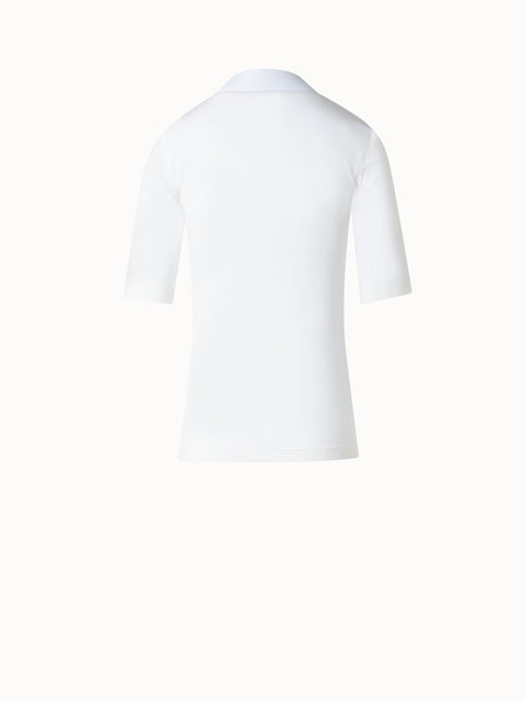 Square Neck Half Sleeve T-Shirt in Modal