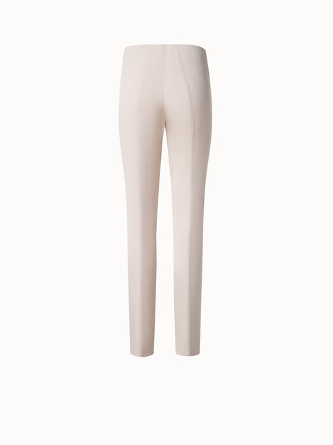 Slim Silk Pants with Stretch