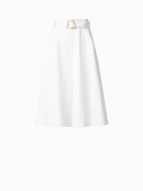 A-Line Denim Skirt in Cotton