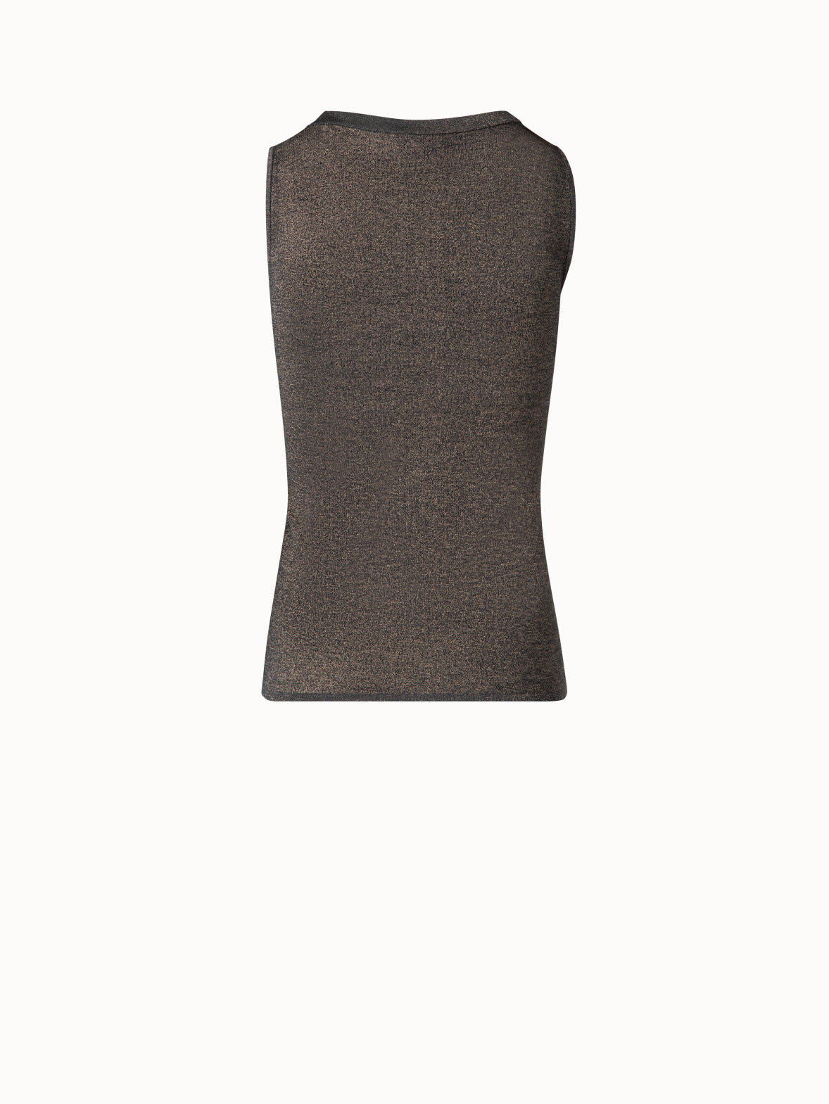Silk Tank Top with Golden Lurex - black - multicolor - gold