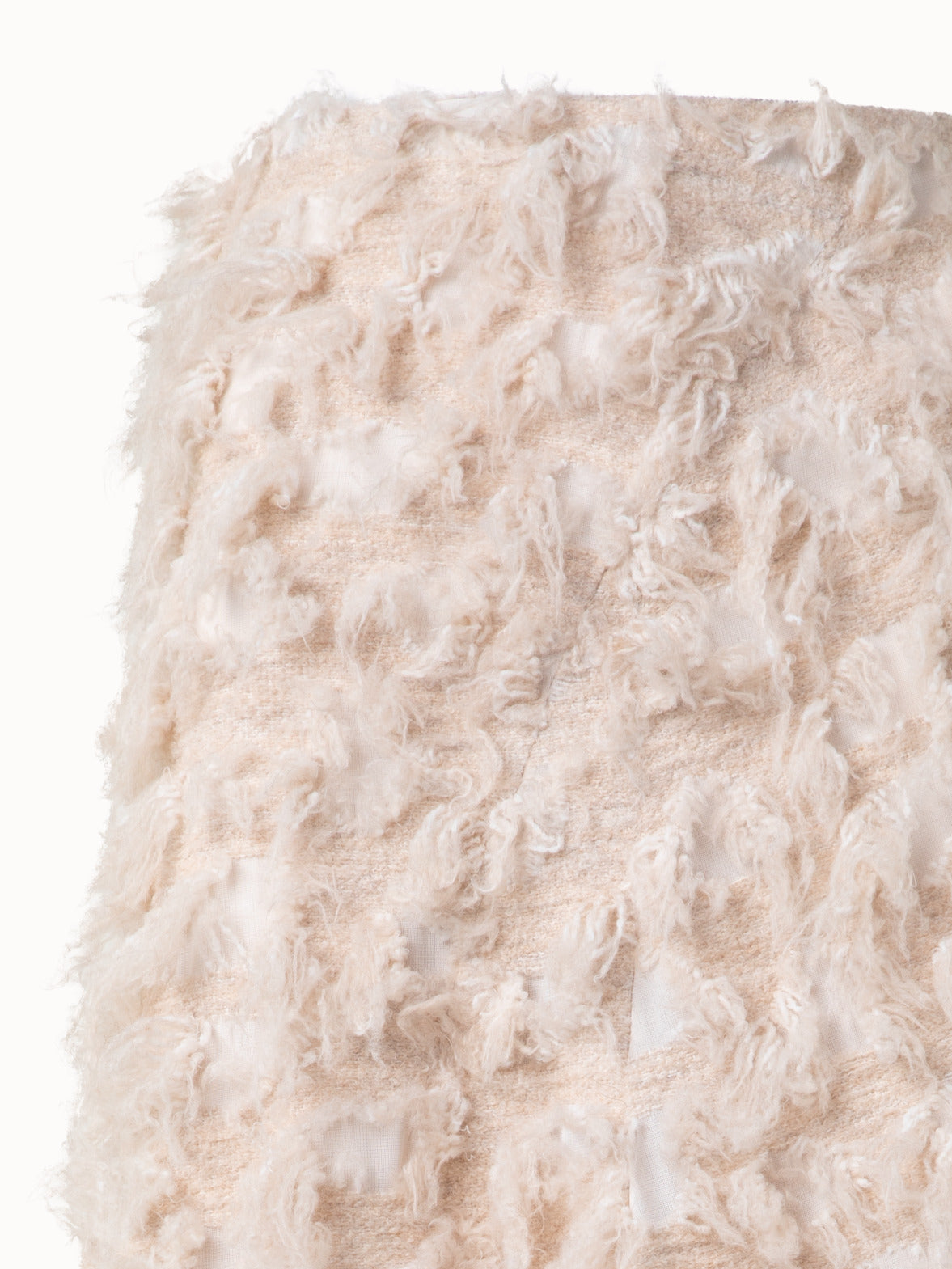 Flared Midi Skirt in 3D Jacquard - neutral - pastel - beige