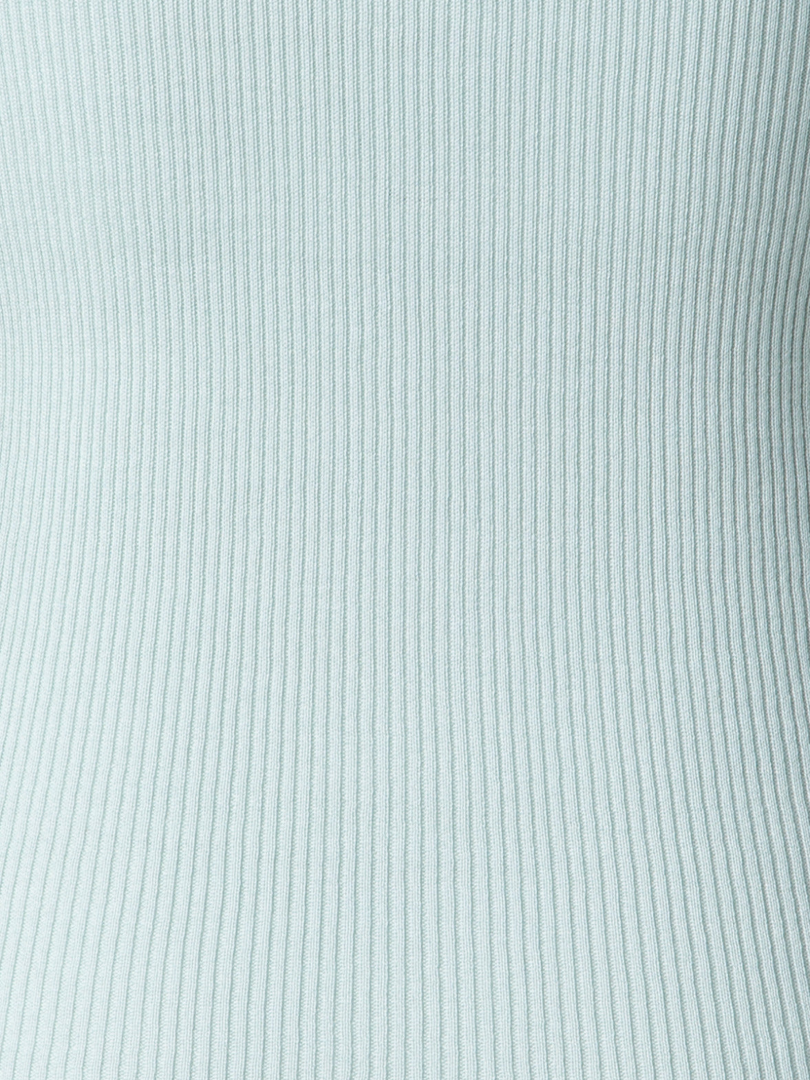 Seamless Crew Neck Sweater in Silk Cotton Rib Knit - pastel - blue