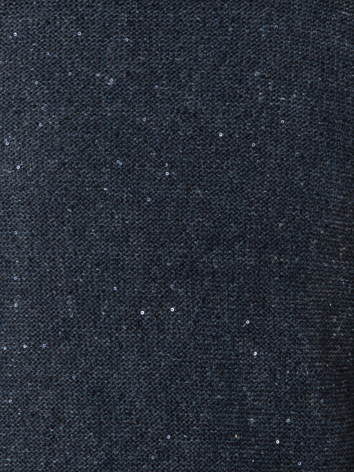 Knit Sweater in Linen Cotton with Micro Sequins - grey
