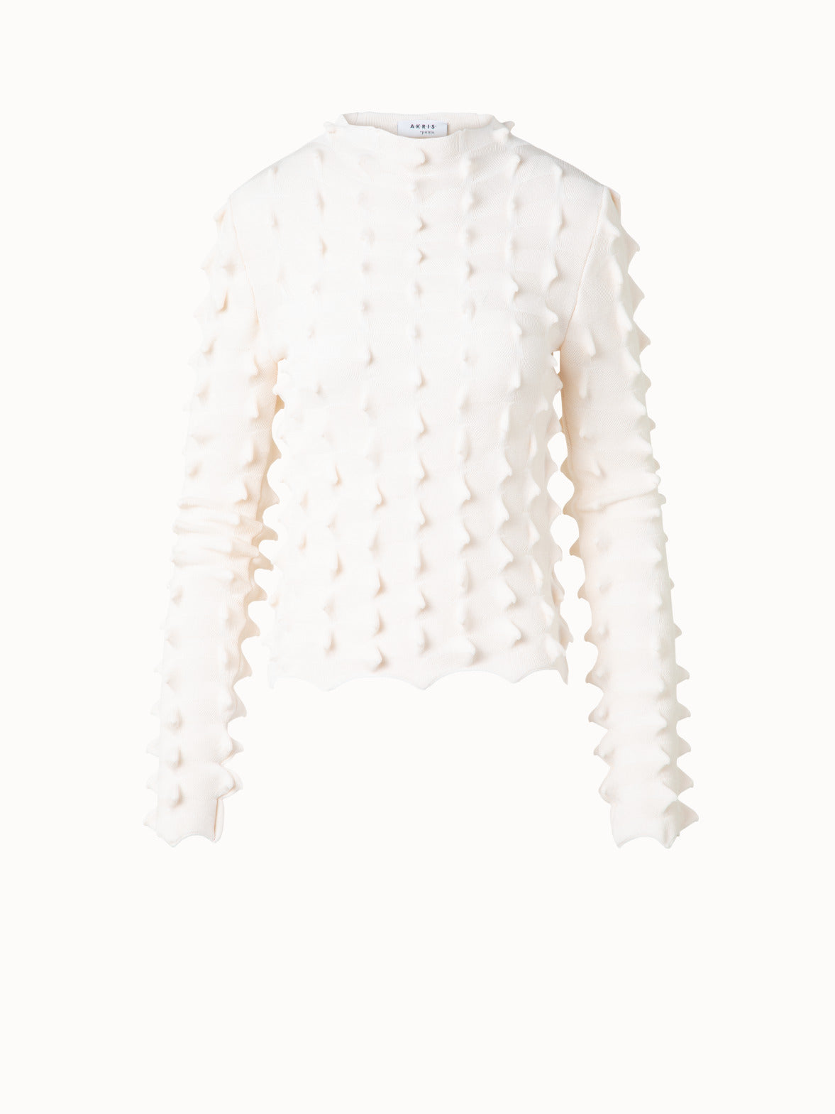 Sweater with 3D Sail Look - neutral - ecru - white