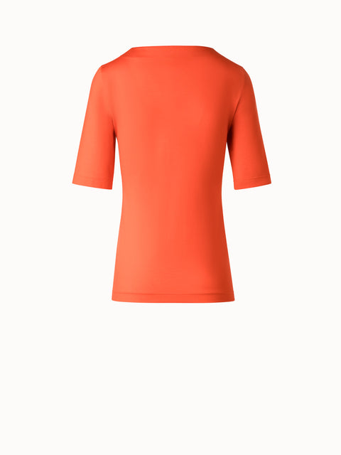 Square Neck T-Shirt in Modal