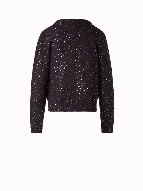 Sequined Wool Cashmere Sweater