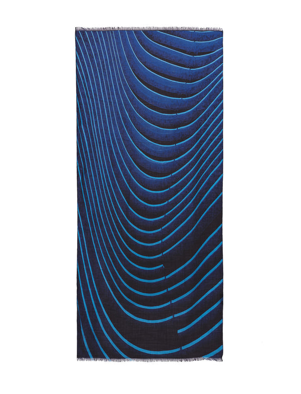 Curves print scarf