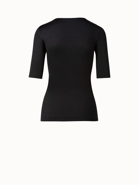 3/4 Length Sleeve Shirt from Silk Jersey