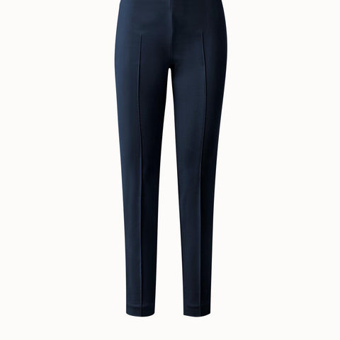Full-Length Pants with Slim Fit and Stretch Construction
