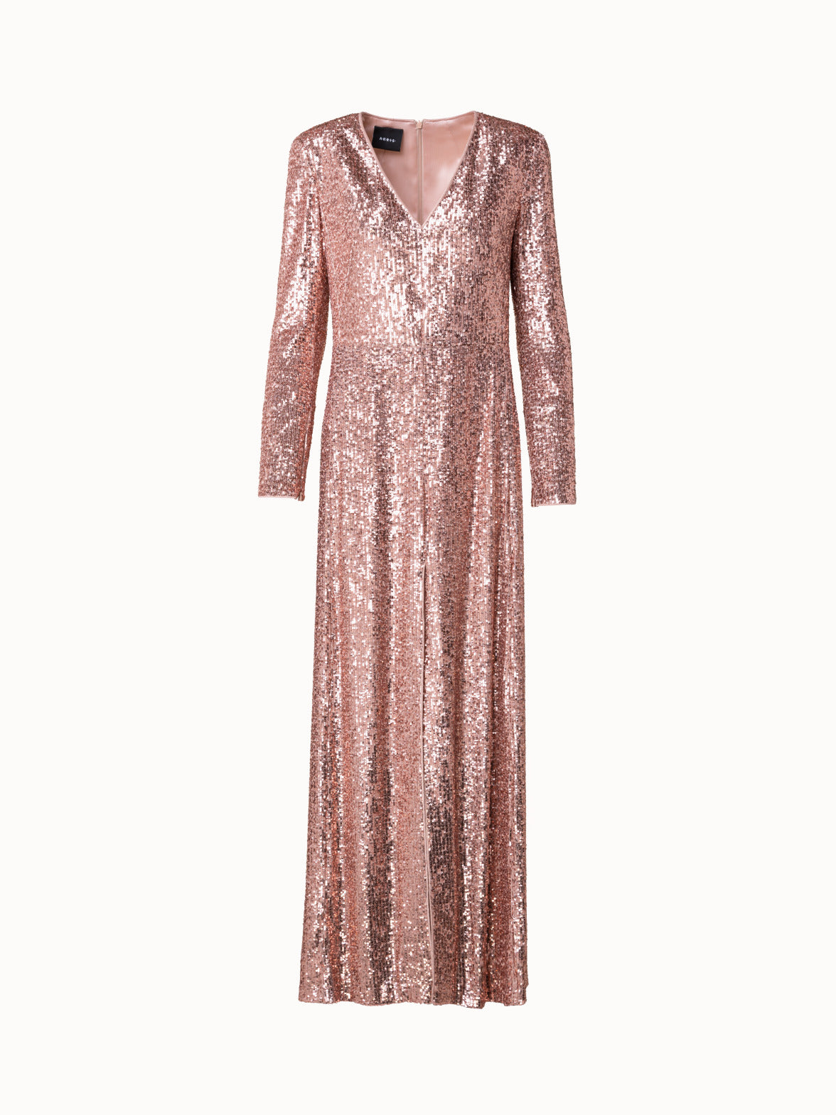 Boutique Sequin Long Sleeve Maxi Bridesmaid Dress