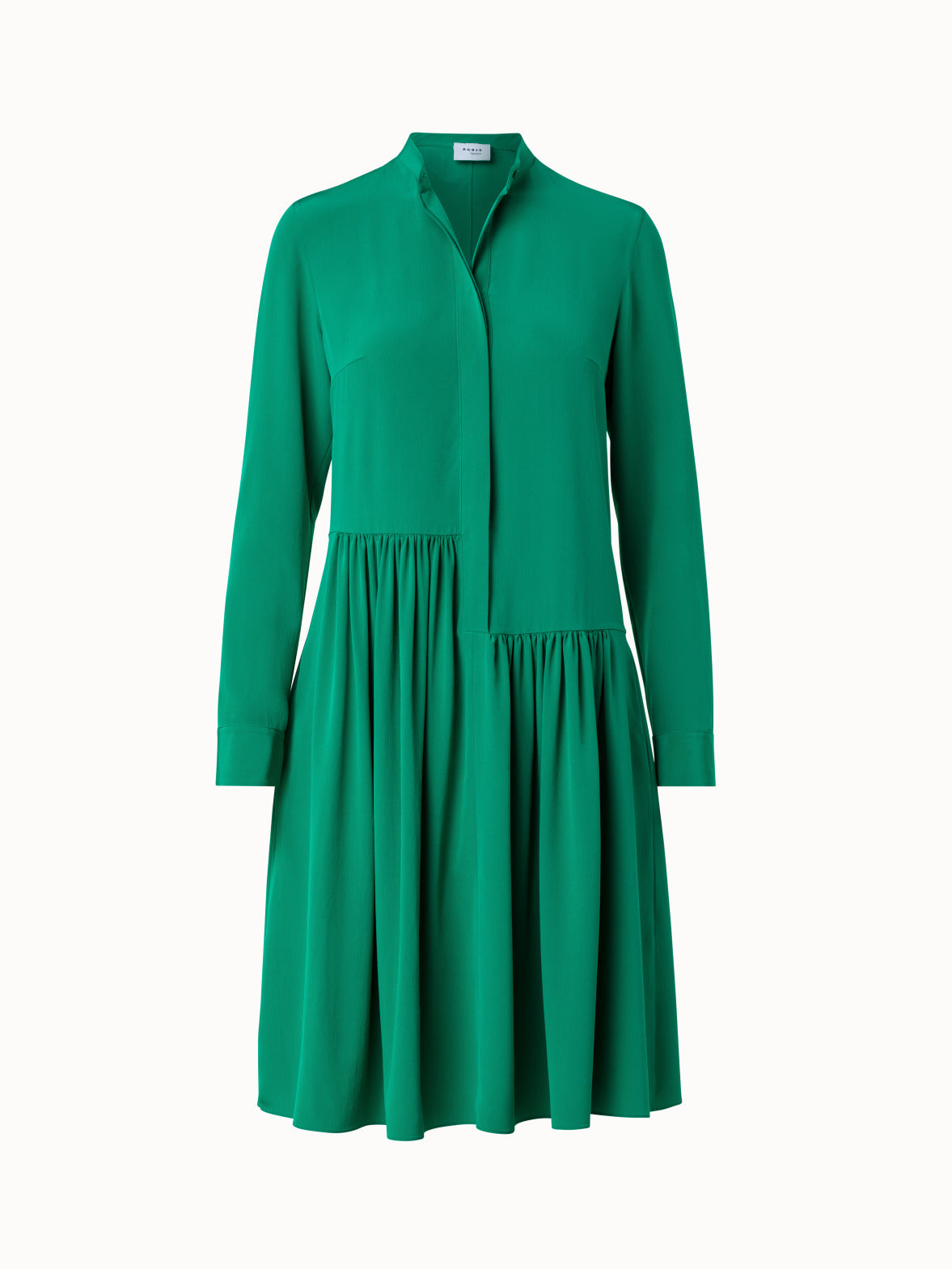 Silk Crepe de Chine Shirt Dress