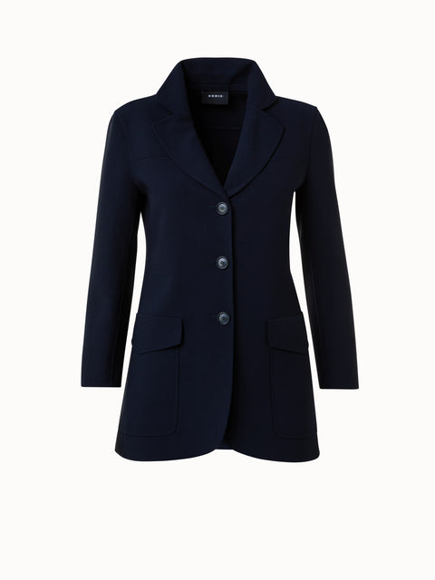 Wool Stretch Double-Face Jacket