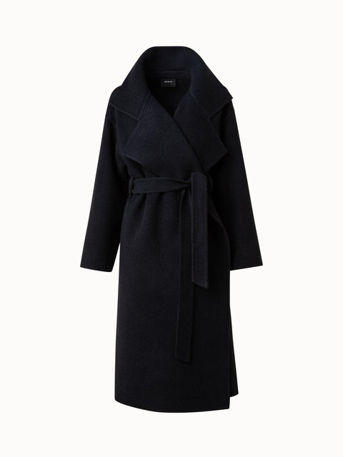 Wool Cashmere Angora Double-Face Coat