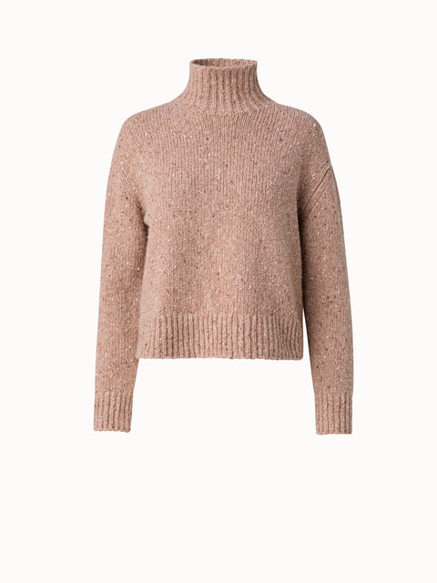 Cashmere Tweed Short Pullover