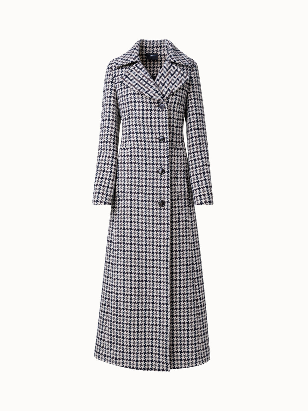 Houndstooth wool coat best sale