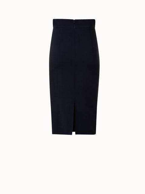 Pencil Skirt in Wool Double-Face