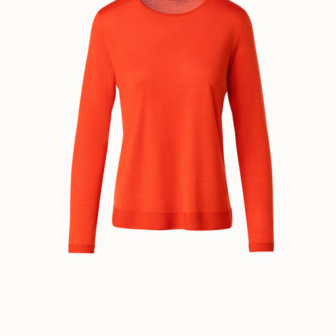 Nahtloser Pullover aus Kaschmir und Seide
