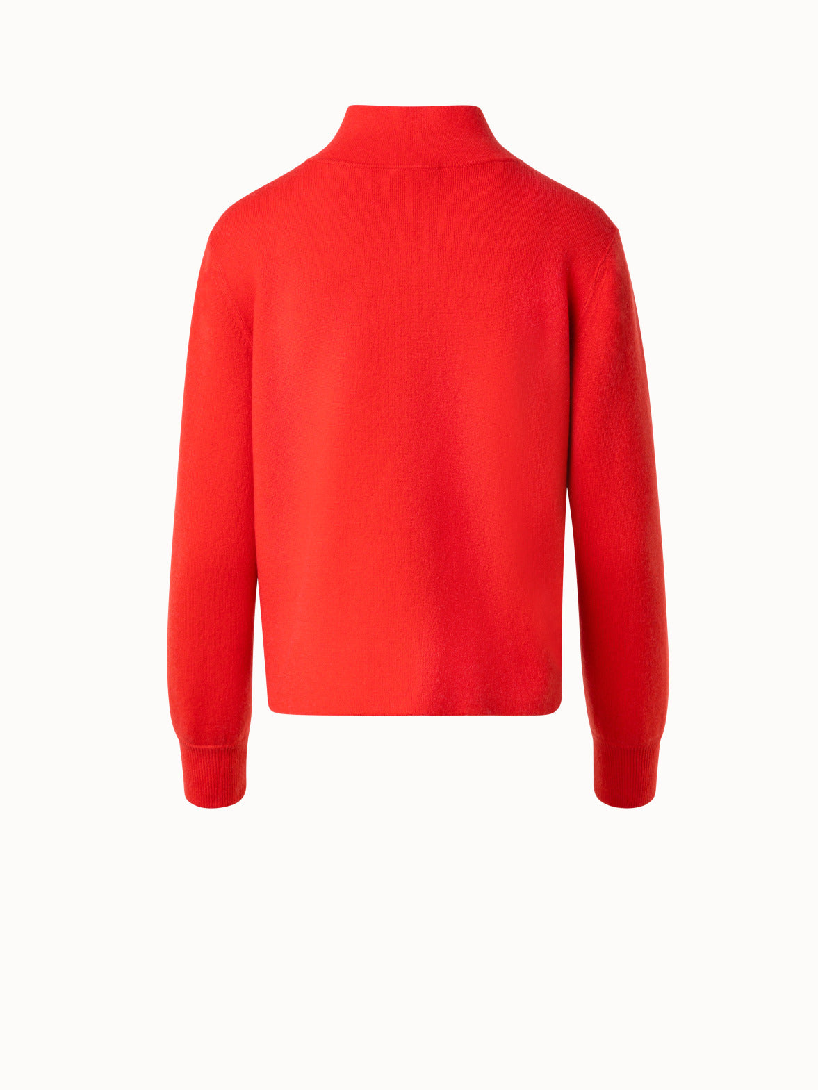 Knit Cardigan in 100% Cashmere Double-Face  - red