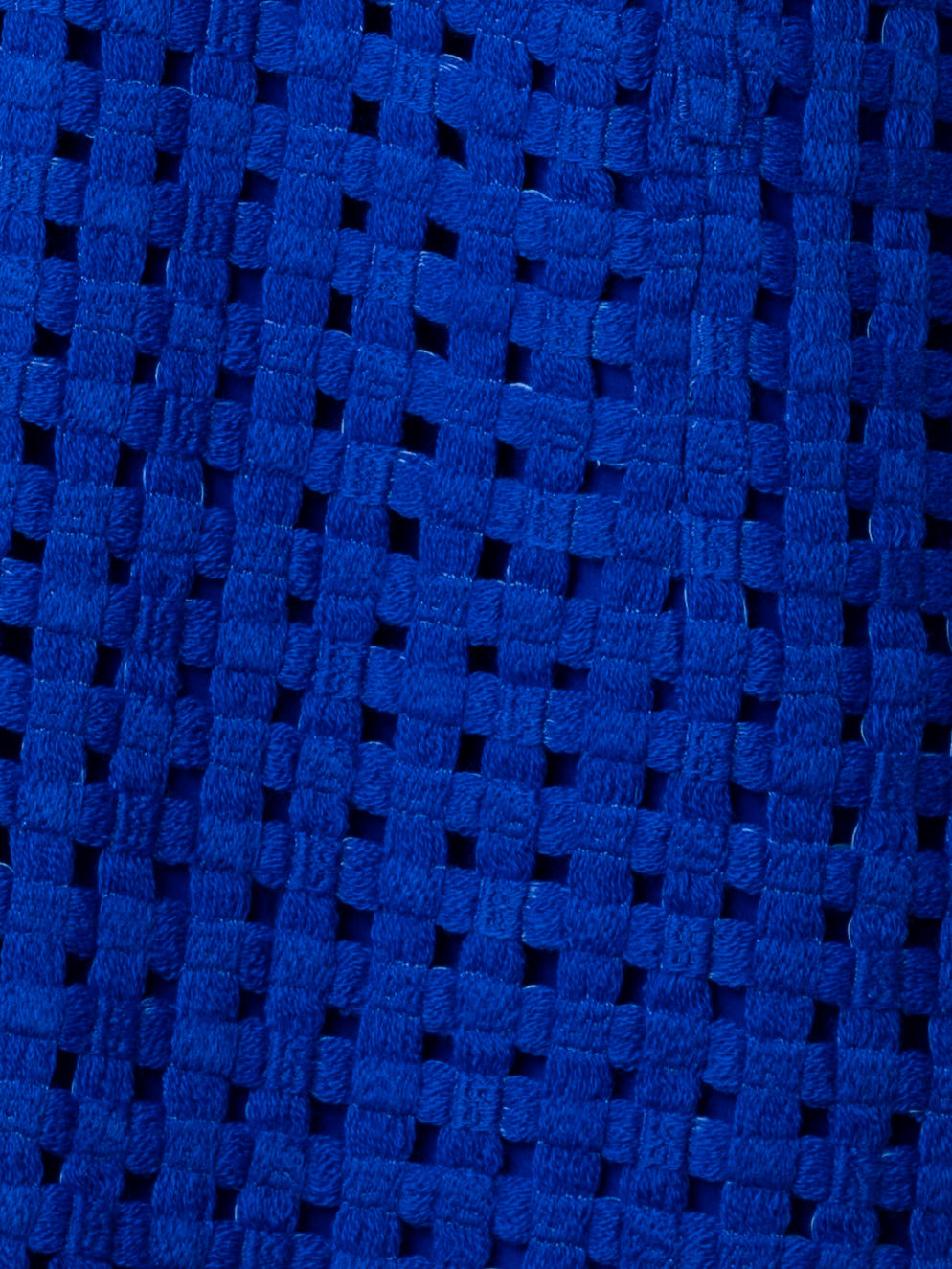 Sheath Dress in Grid Embroidery - blue
