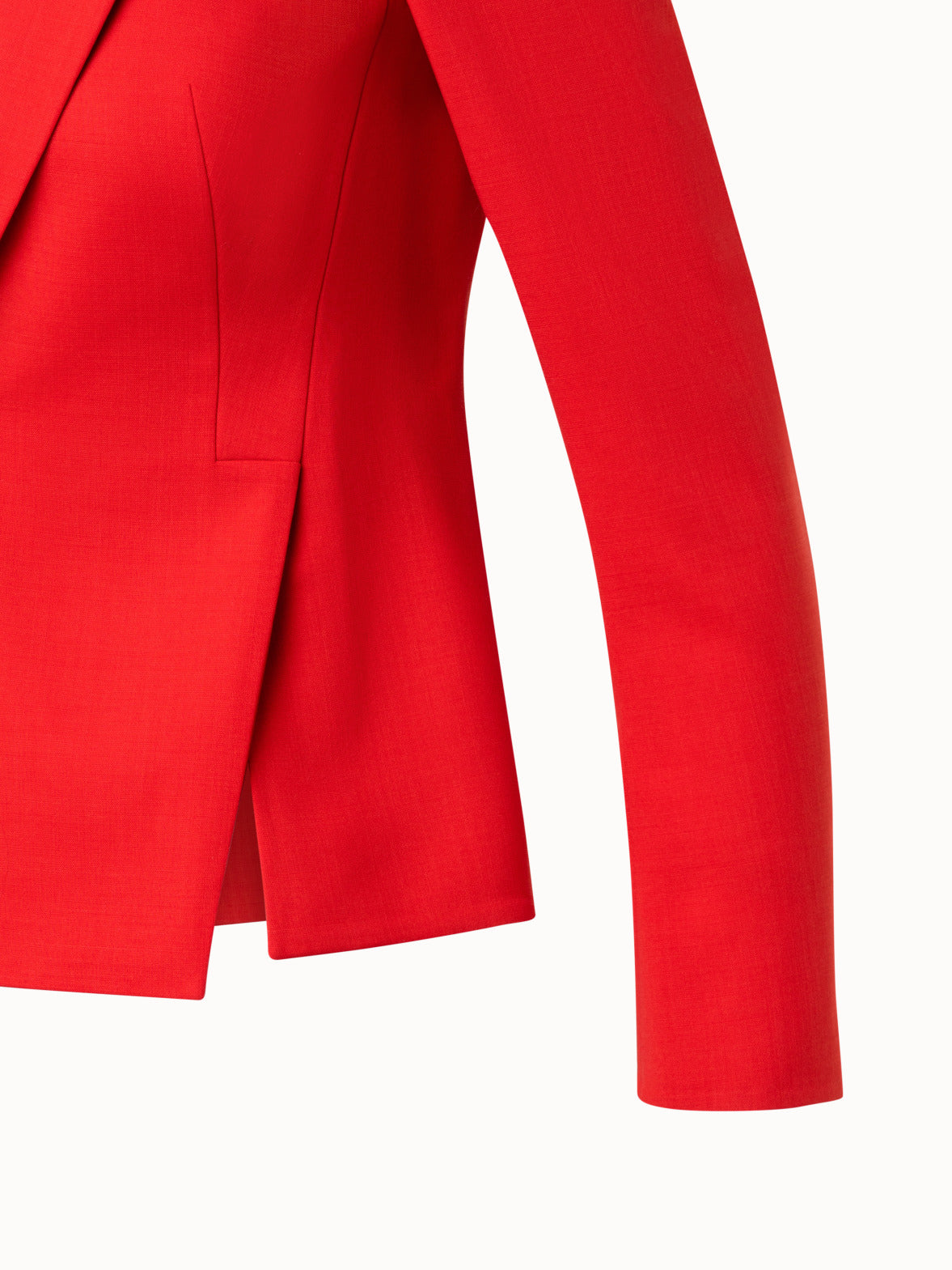 Short Jacket in Wool Double-Face - red