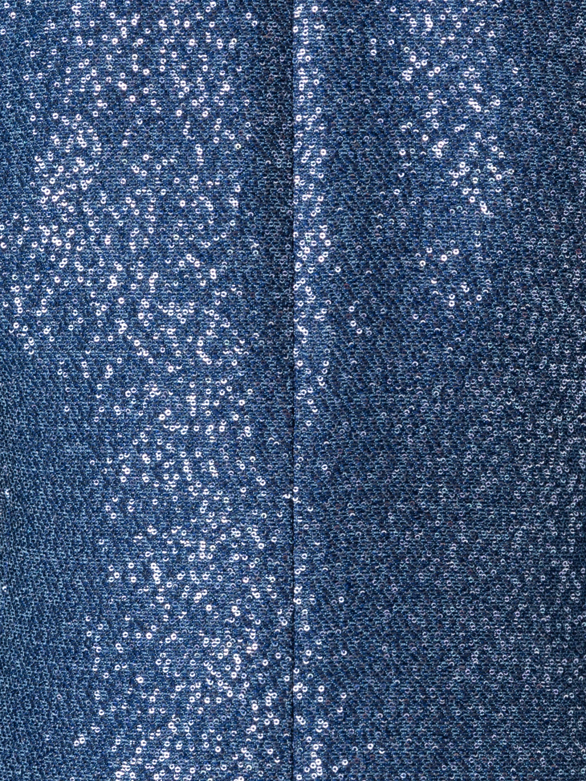 Long Sequins Jacket in Wool Blend - blue