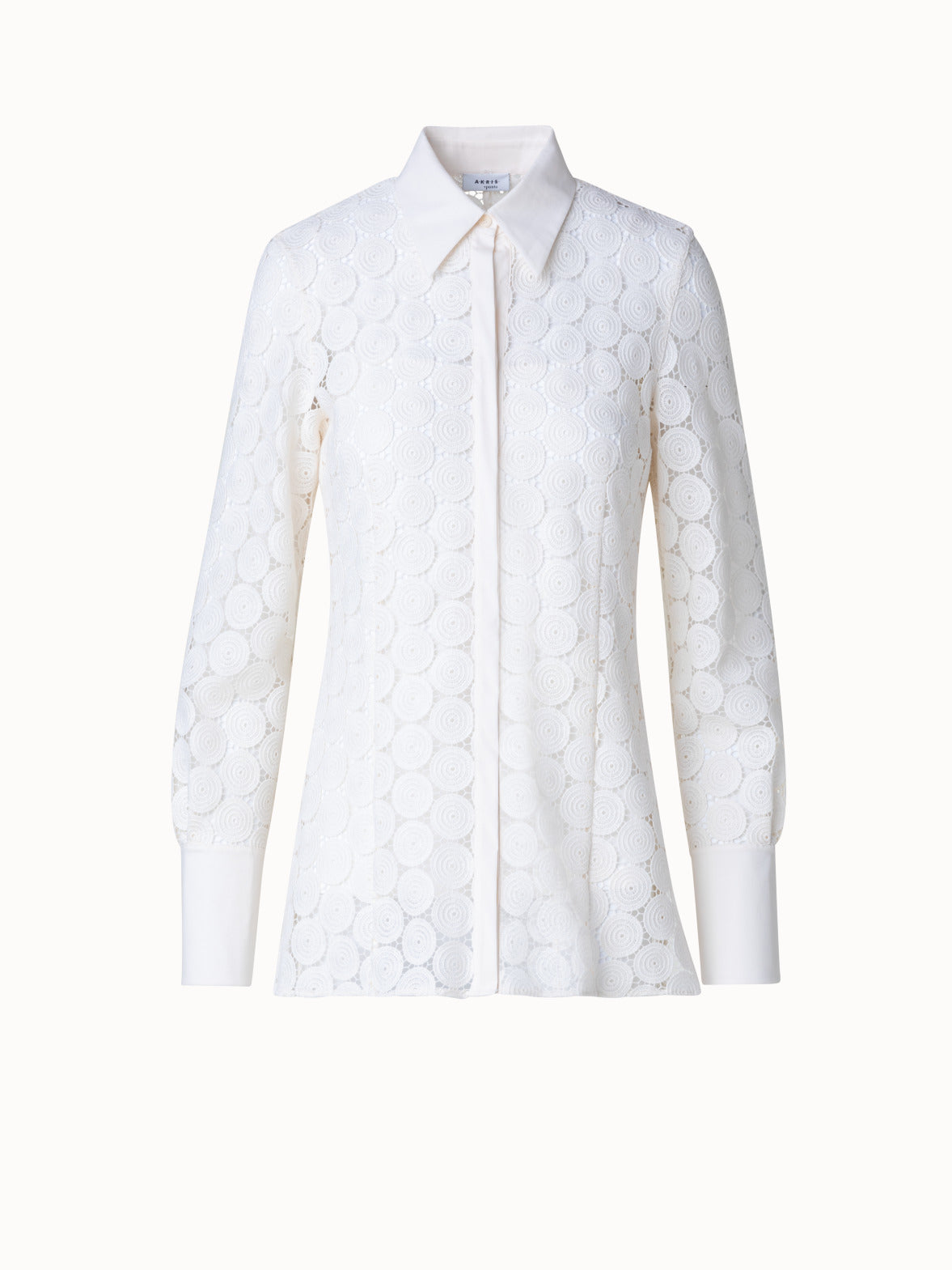 Blouse in Techno Dot Guipure Lace - white