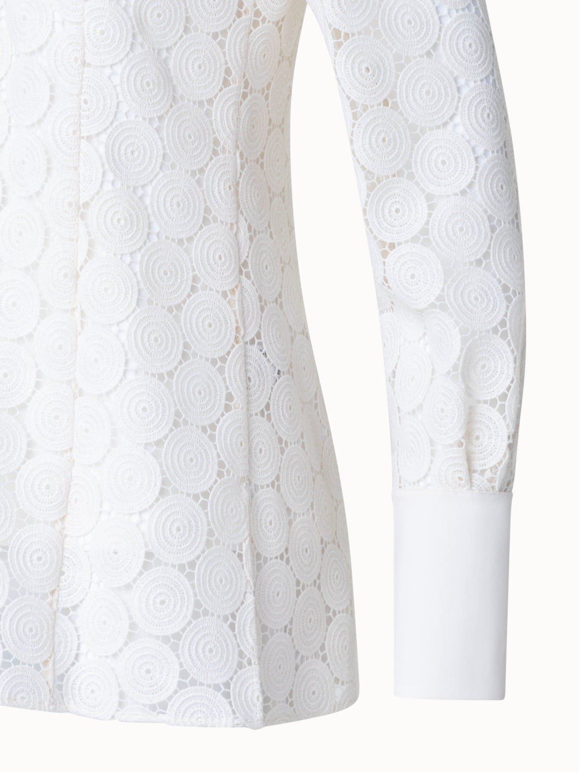 Blouse in Techno Dot Guipure Lace - white