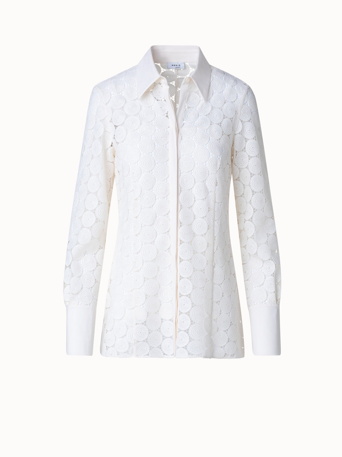Blouse in Techno Dot Guipure Lace - white