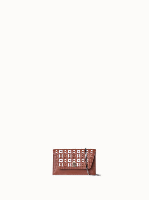 Anouk Clutch Bag in Woven Leather