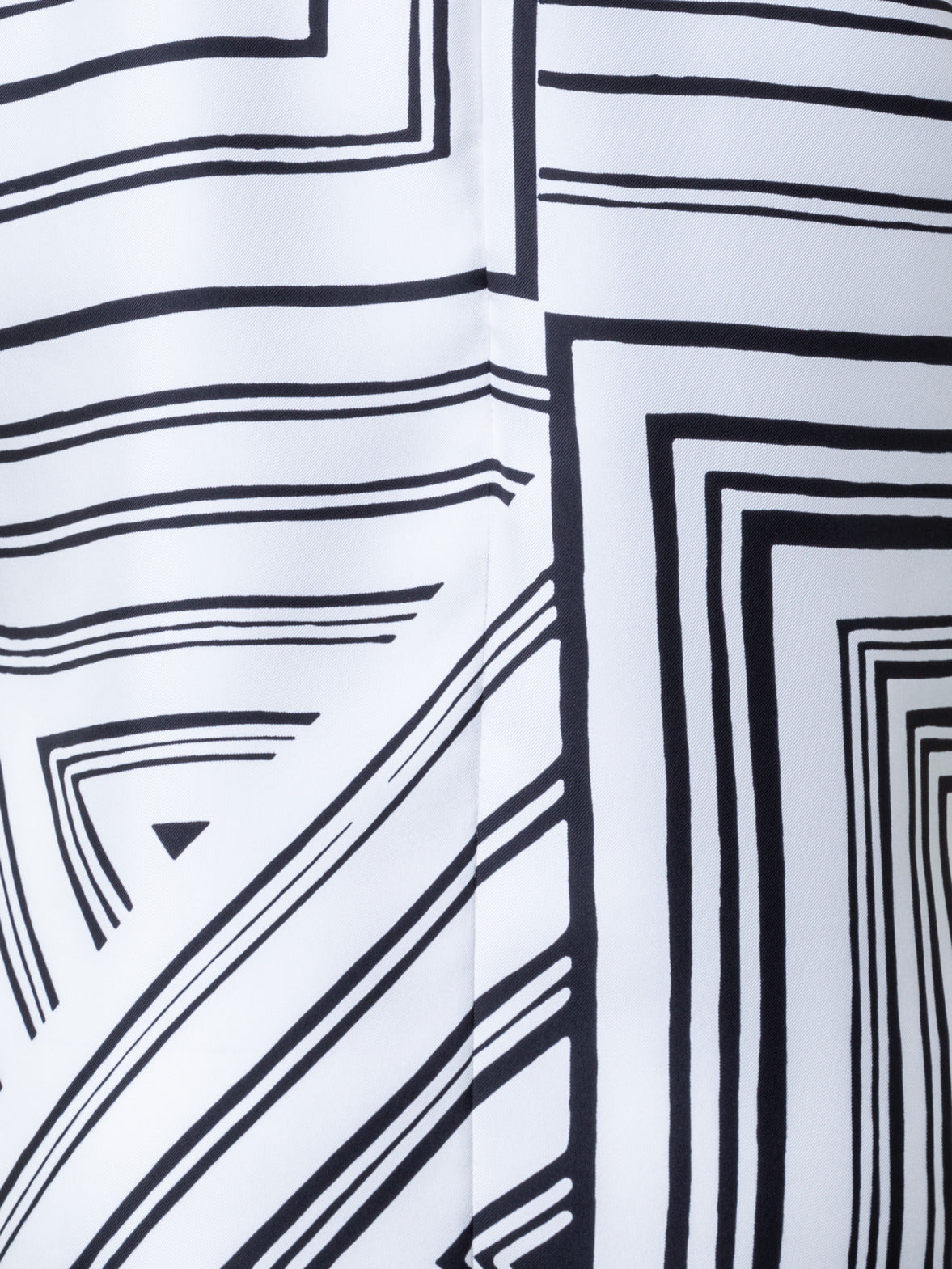 Silk T-Shirt Blouse with Lizzi's Lines Print - ecru - multicolor - black