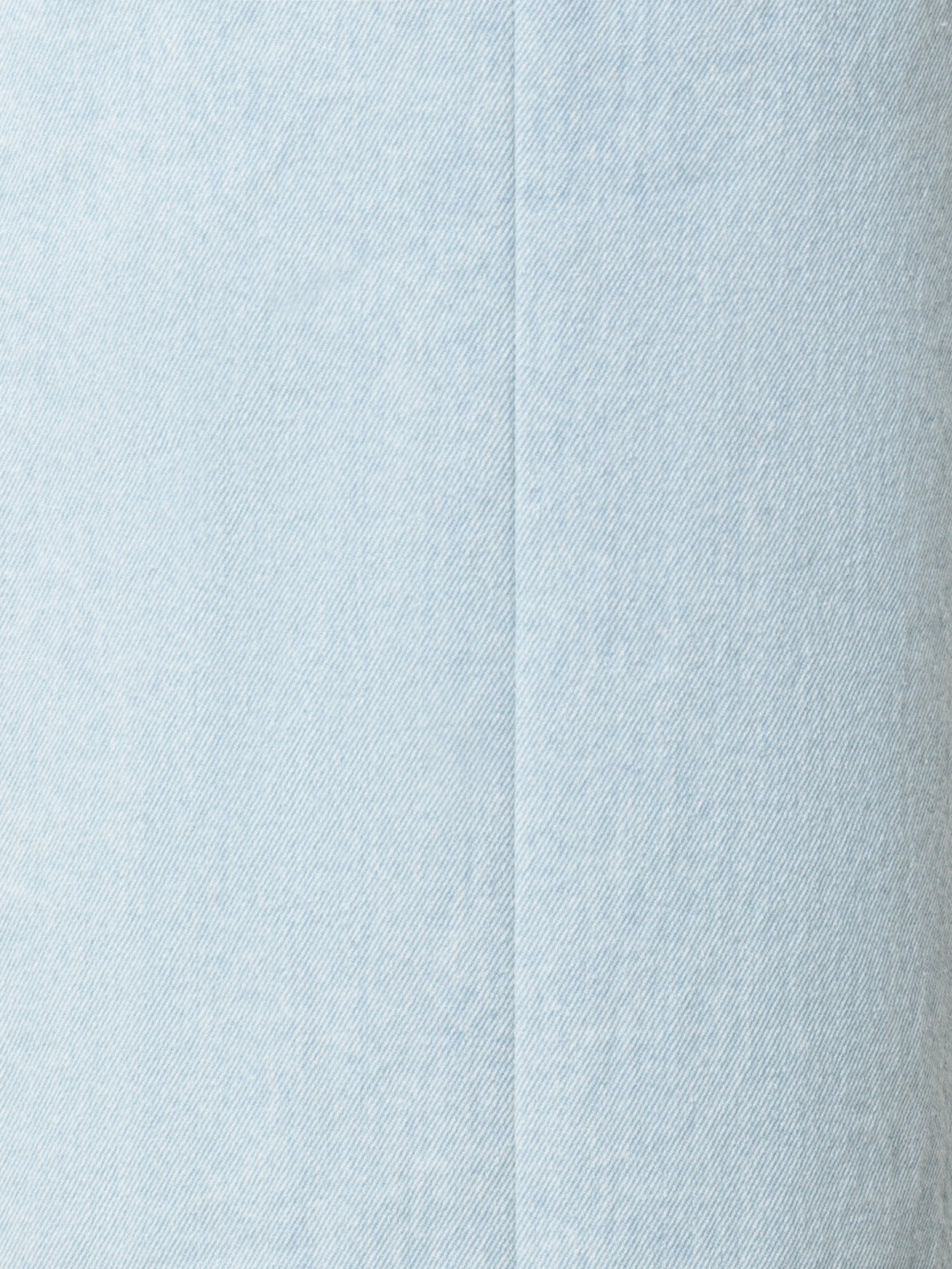 Cropped Cotton Denim Wide Leg Pants - blue