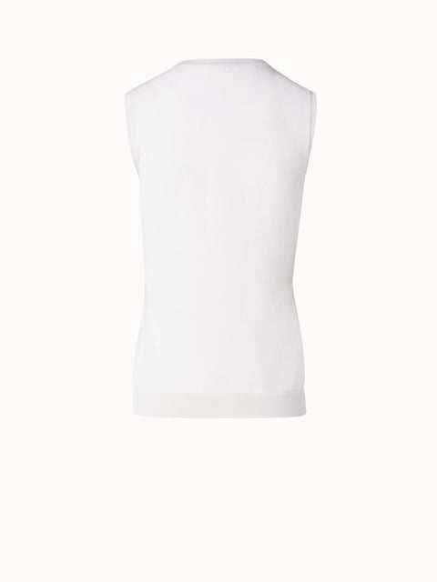 Knit Top in Semi-Sheer Stretch Cotton